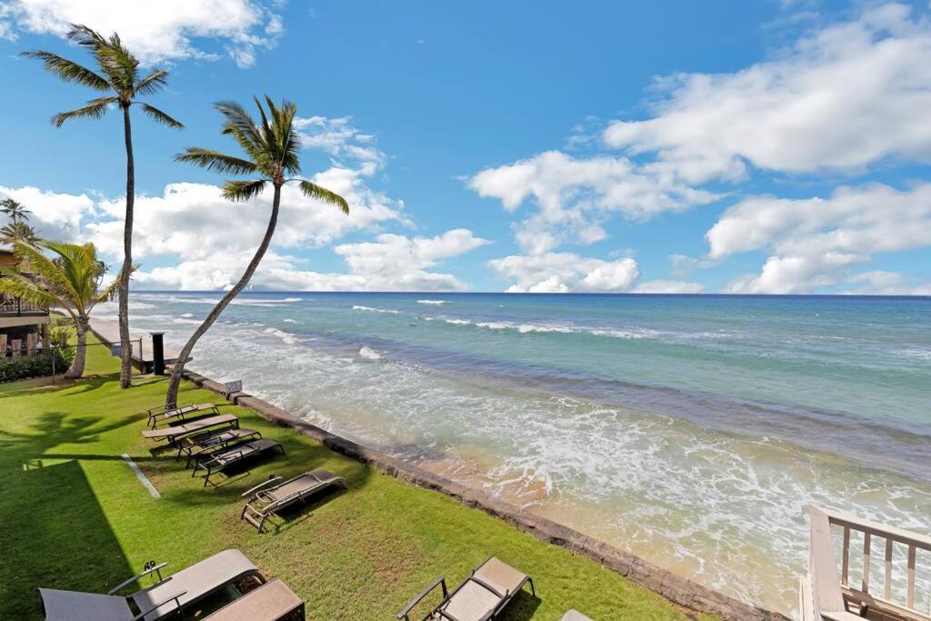 Oceanfront With Aircon-Hear The Waves-Amazing Views-Wifi Leilighet Lahaina Eksteriør bilde